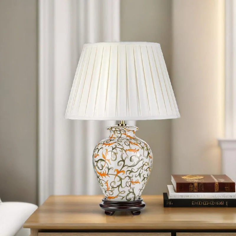 gothic style table lamps with dark finishes for a mysterious lookSoling Table Lamp Cream with orange and Green ELS.DL-SOLING-TL Elstead Lighting gothic style table lamps with dark finishes for a mysterious lookSoling Table Lamp Cream with orange and Green ELS.DL-SOLING-TL Elstead Lighting
