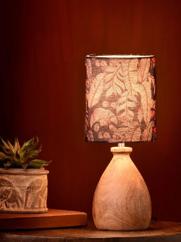 industrial style table lamps with exposed bulbs for loft apartmentsWooden Dome Table Lamp Blue Leaves Shade industrial style table lamps with exposed bulbs for loft apartmentsWooden Dome Table Lamp Blue Leaves Shade