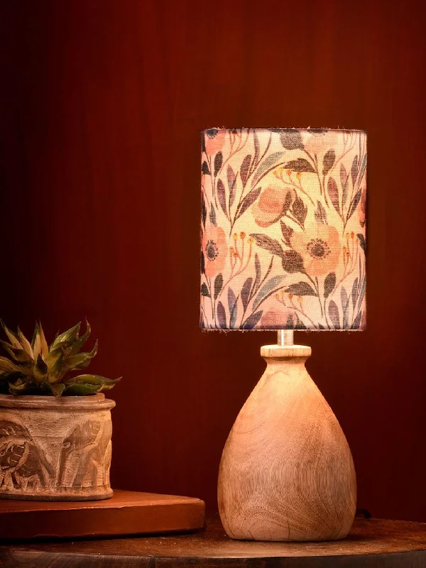 modern minimalist table lamps for contemporary living roomsWooden Dome Table Lamp Pink Floral Shade modern minimalist table lamps for contemporary living roomsWooden Dome Table Lamp Pink Floral Shade