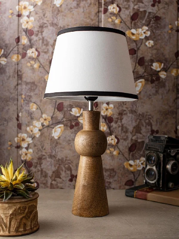 bohemian table lamps with colorful patterns for eclectic bedroomsWooden Skirt Lamp with White Cotton Shade bohemian table lamps with colorful patterns for eclectic bedroomsWooden Skirt Lamp with White Cotton Shade